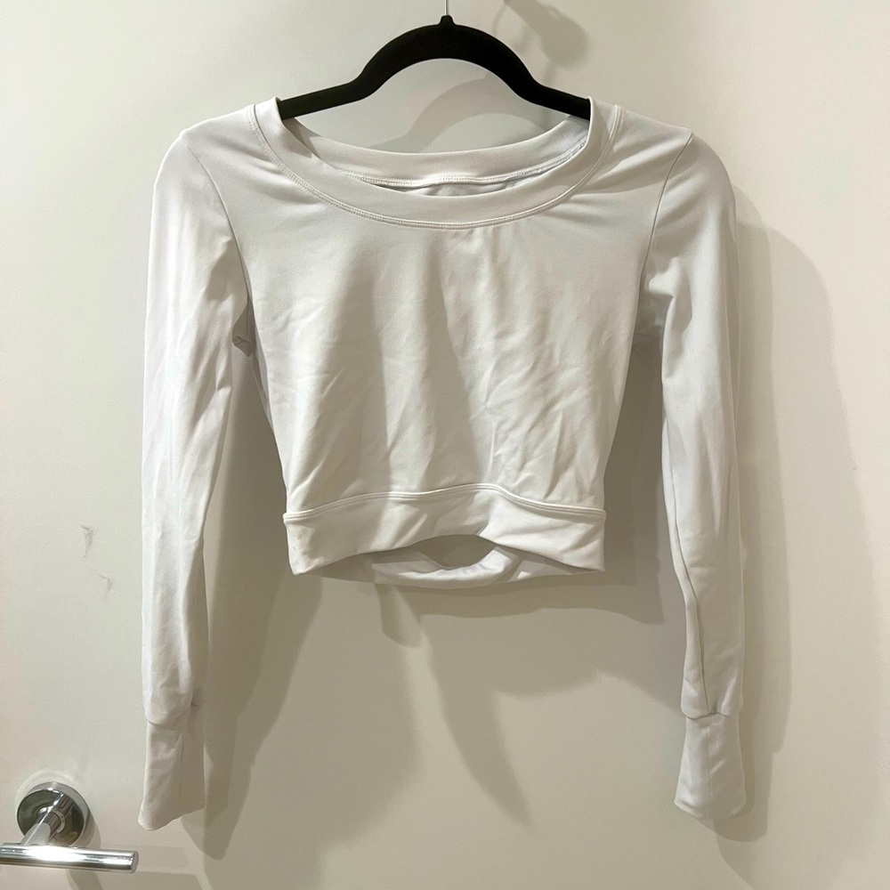 NVGTN white long sleeve top
